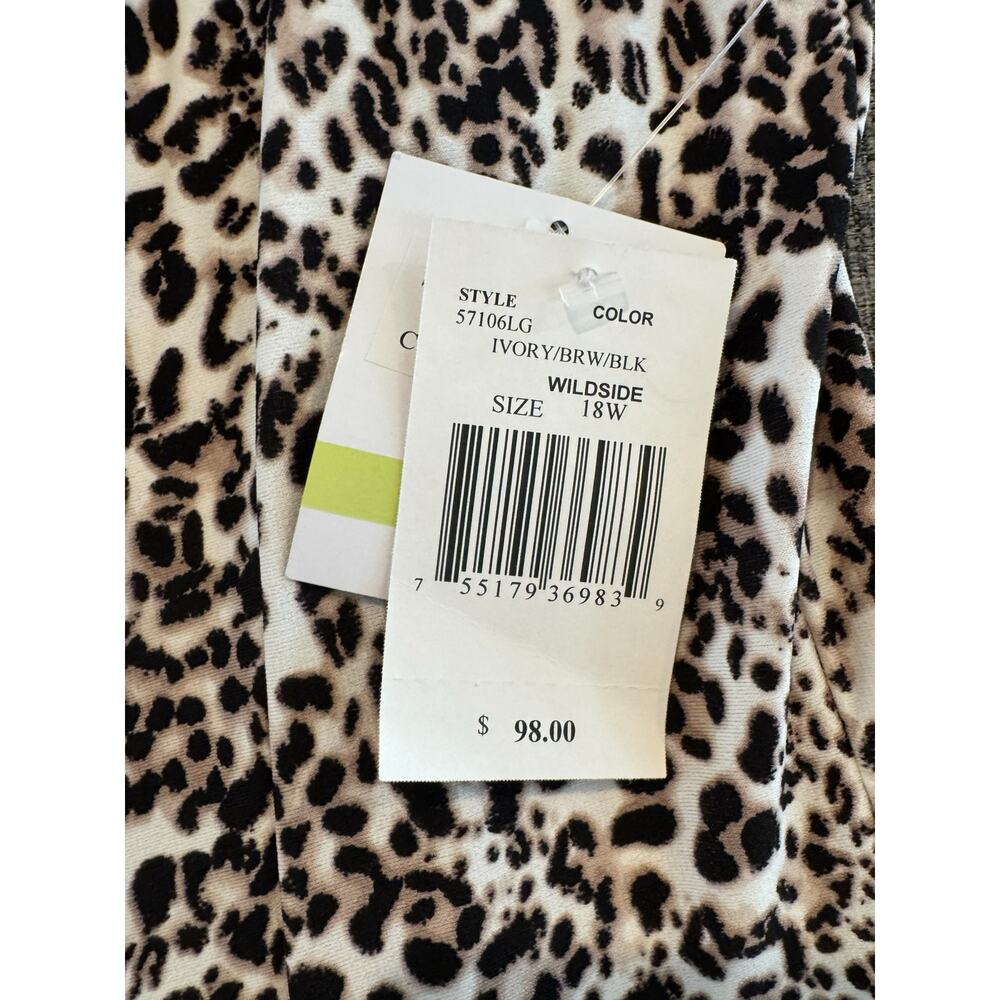 NWT Gabby Skye 18W Leopard Print Fit & Flare Dress $98 Retail - Picture 5 of 8